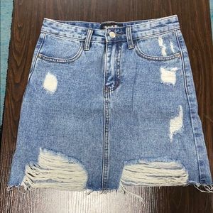 NWOT Fashion Nova Denim Skirt